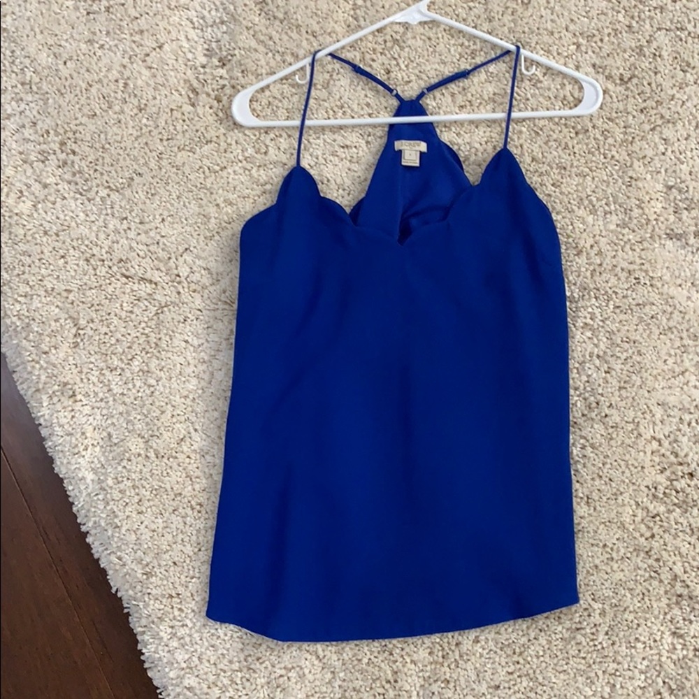 Electric blue jcrew tank